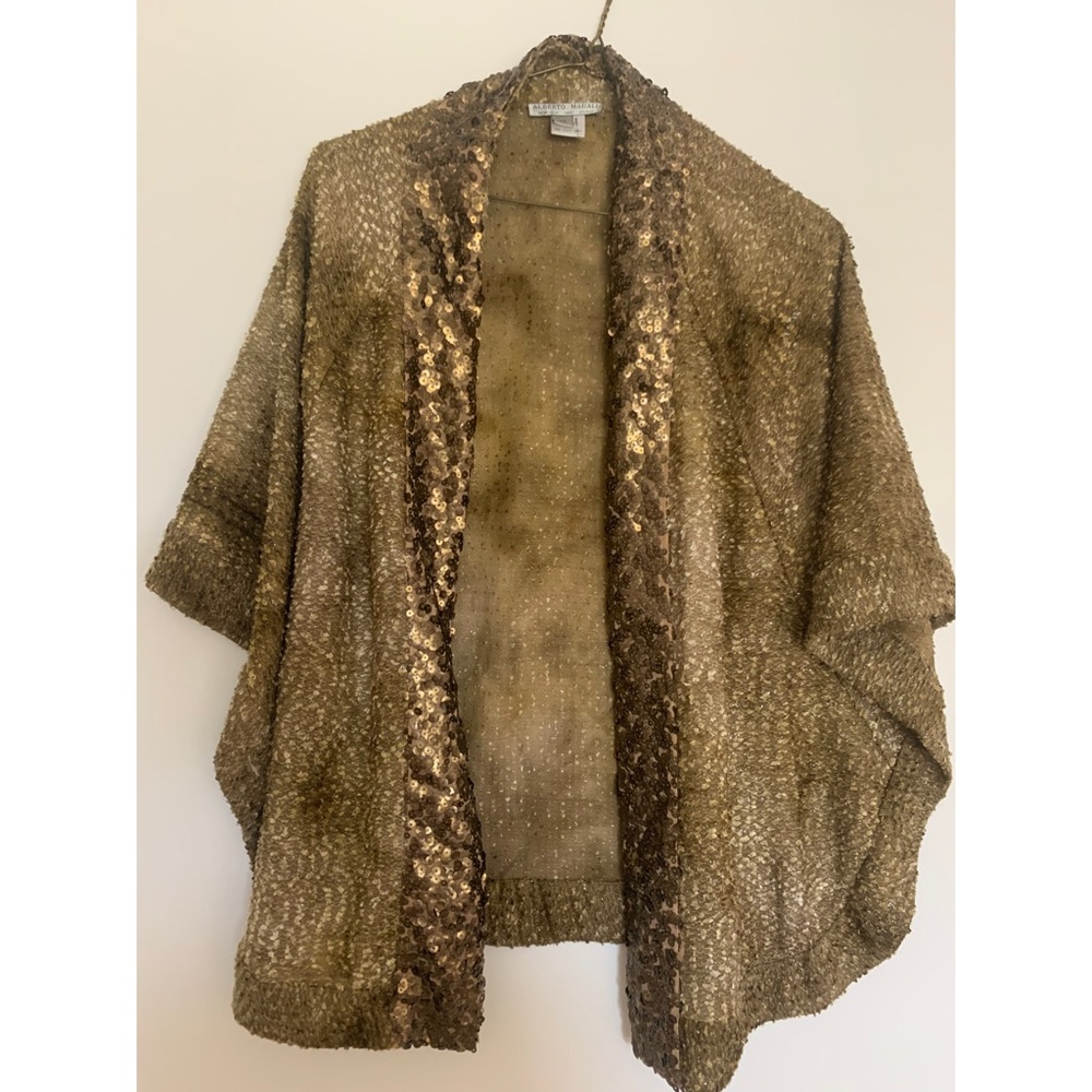 Alberto Makali Gold Sequins Pullover